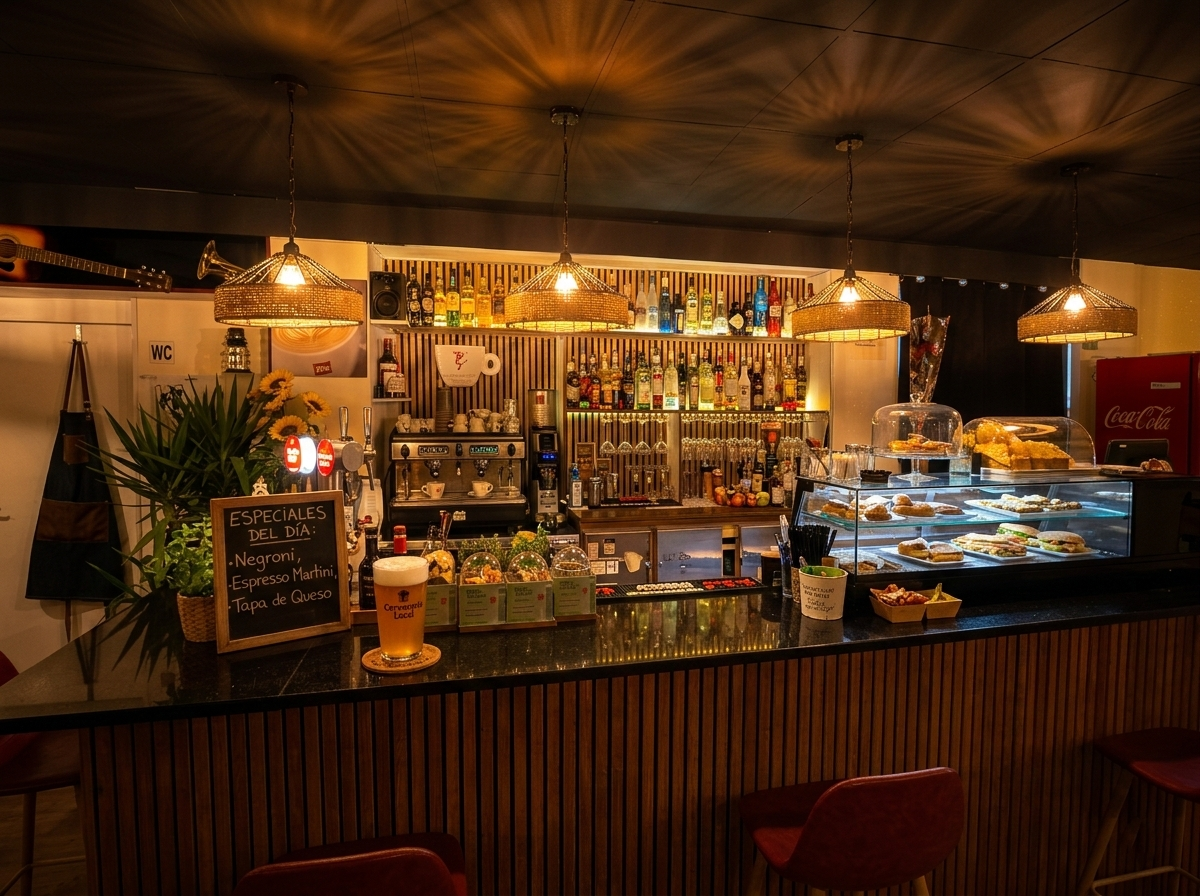 Barra del Lounge Bar El Racó Barcelona